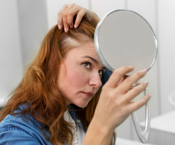 Die Haare verlieren an Glanz